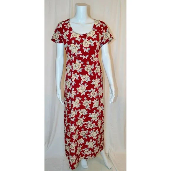 jonathan martin maxi dress jonathan martin | Dresses | Vtg 9s Jonathan Martin Romantic Floral Short  Sleeve Maxi Dress Size 9 Smmed